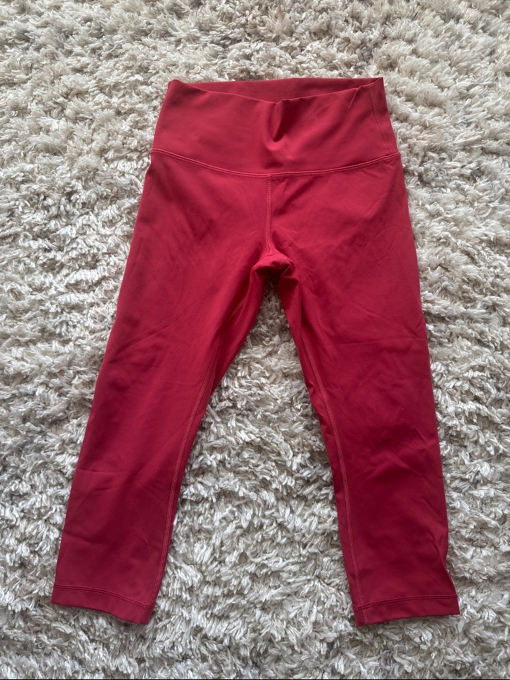 Lululemon Coral Wunder Under Crop Pants 8